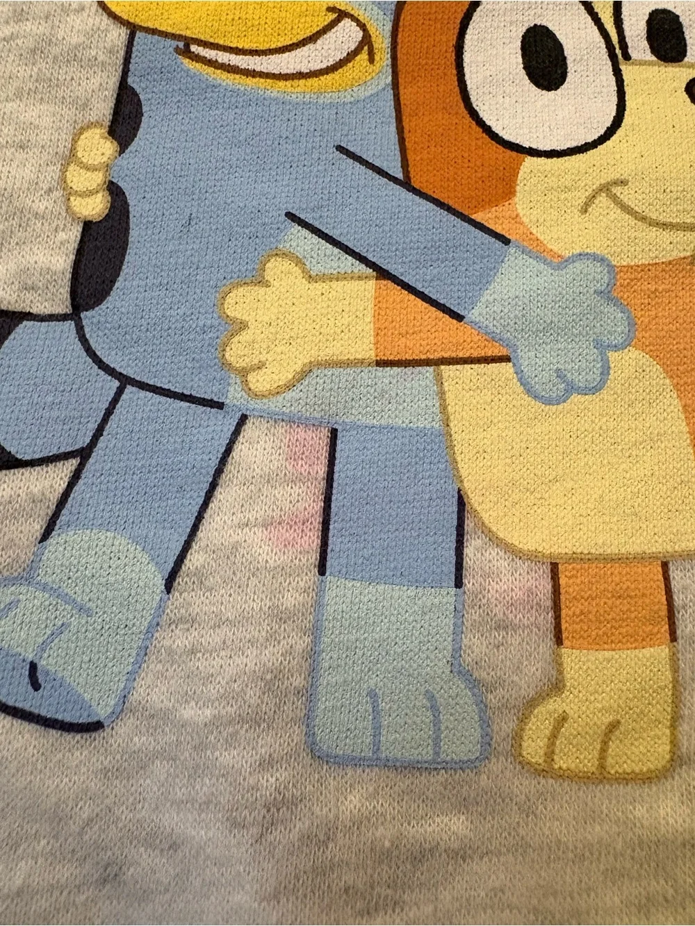 Old Navy Light Blue & Heather Gray Bluey Graphic Sweatshirt